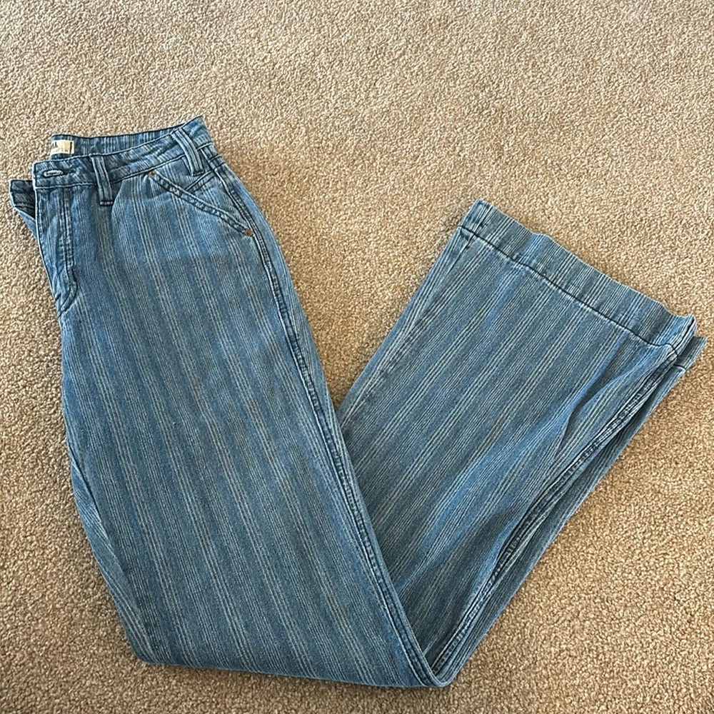 NWOT Rock&Roll high-rise textured trouser